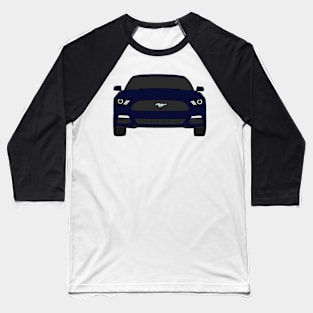 Ford Mustang Front End Kona Blue Baseball T-Shirt